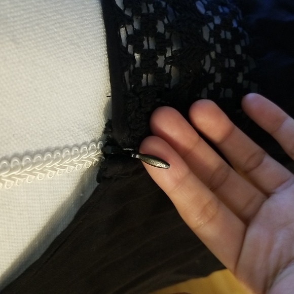 Topshop Sheer Black Top Knit V Neck Romper Sexy See Through Cheeky - Picture 4 of 12